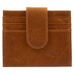 Genuine African Leather Light Brown Wallet With Clip Closure - Image 7