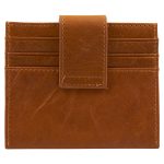 Genuine African Leather Light Brown Wallet With Clip Closure - Image 8