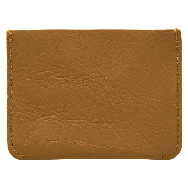 Genuine African Leather Mustard Card Holder - Image 6