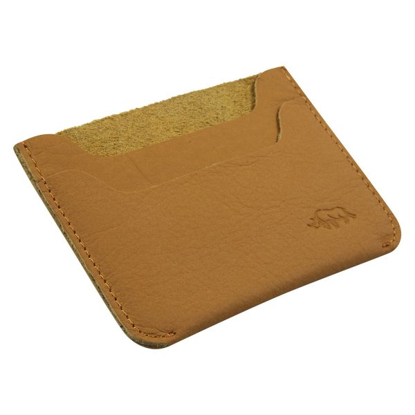 Genuine African Leather Mustard Card Holder - Image 7