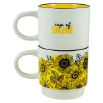 Cup Of Sunshine Stackable Two Piece Ceramic Mug Set - Image 4