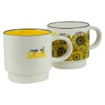 Cup Of Sunshine Stackable Two Piece Ceramic Mug Set - Image 5