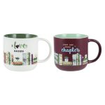 I Love Books Two Piece Ceramic Mug Set - Image 3