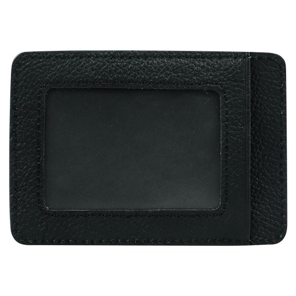 Genuine African Leather Matt Black Card And ID Holder - Image 6