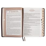 NLT Dark Brown Faux Leather Thumb Indexed Spiritual Growth Bible - Image 13