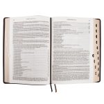 NLT Dark Brown Faux Leather Thumb Indexed Spiritual Growth Bible - Image 14