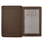 NLT Brown Faux Leather Flexcover Compact Bible - Image 12