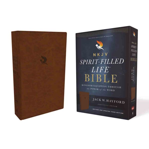 NKJV Spirit Filled Life Bible Brown (Imitation Leather) - Image 1