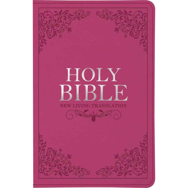 NLT Pink Faux Leather Standard Bible Thumb Indexed With Zip - Image 1