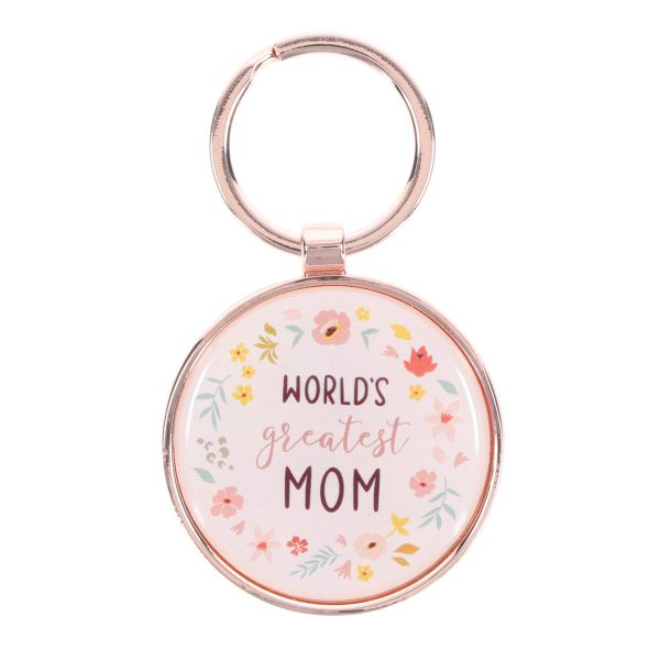 World's Greatest Mom Epoxy Metal Key Ring - Image 3