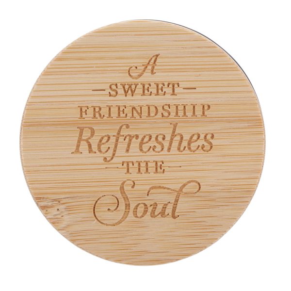 A Sweet Friendship Refreshes the Soul Lotus Blossom Scented Candle with Bamboo Lid - Image 7