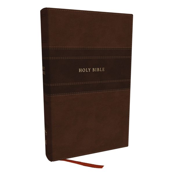 NKJV Brown Imitation Leather Personal Size Reference Bible Large Comfort Print - Image 2