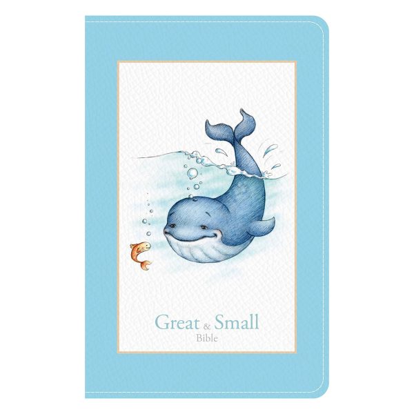 KJV Baby Blue Imitation Leather Great and Small Bible - Image 3