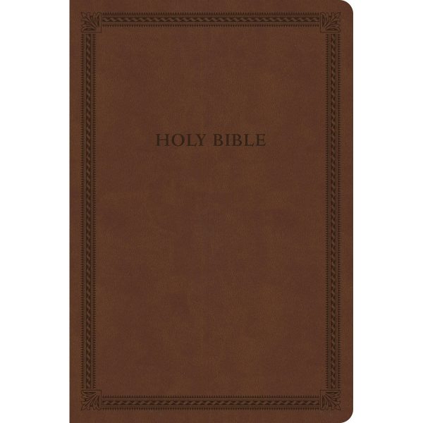 CSB Brown Imitation Leather Thinline Value Edition Bible Large Print - Image 3
