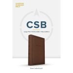 CSB Brown Imitation Leather Thinline Value Edition Bible Large Print - Image 4