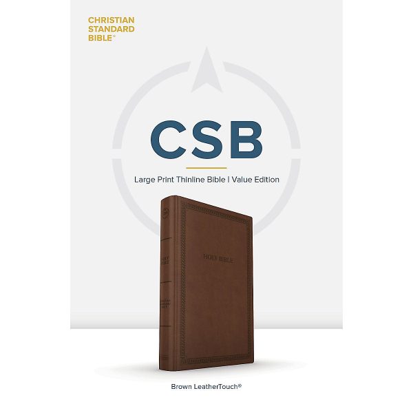 CSB Brown Imitation Leather Thinline Value Edition Bible Large Print - Image 4