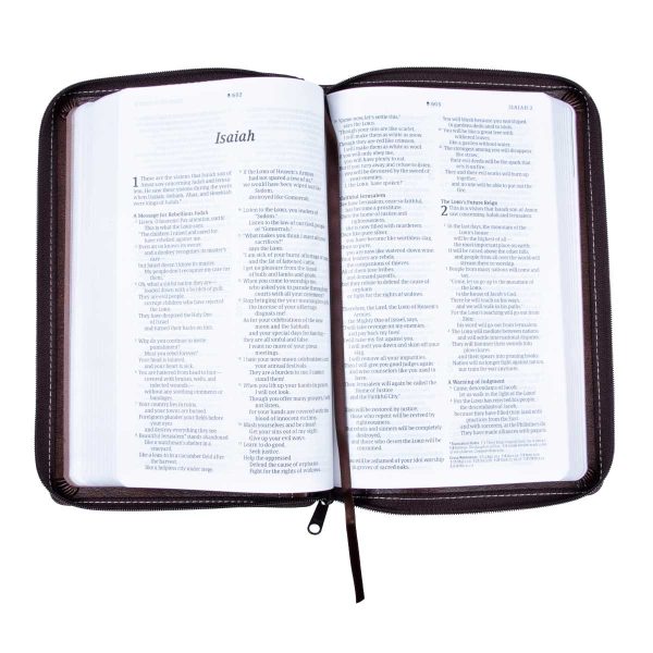 NLT Filament Thinline Reference Bible, Rustic Brown With Zip (Imitation Leather) - Image 12