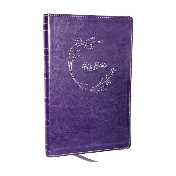 KJV Purple Imitation Leather Ultra Thinline Bible Comfort Print - Image 1