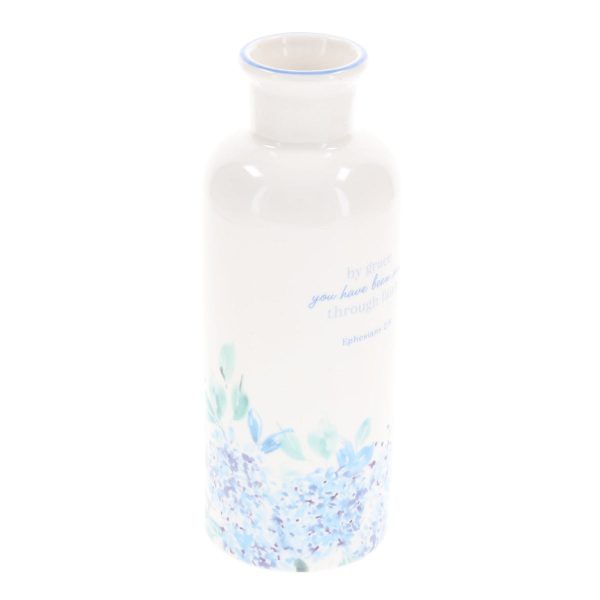 By Grace You Have Been Saved Through Faith Ceramic Flower Vase - Image 6