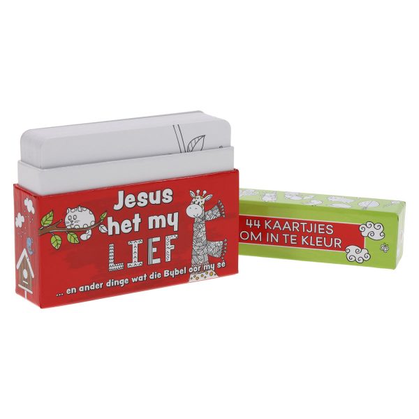 Jesus Het My Lief Afrikaans Coloring Boxed Cards for Children - Image 10