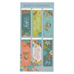 Cool Florals Six-Piece Magnetic Bookmark Set - Image 2