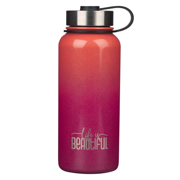Life Is Beautiful Stainless Steel Water Bottle - Image 4