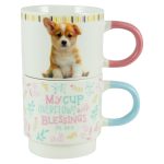 My Cup Overflows With Blessings Stackable Two Piece Ceramic Mug Set - Psalms 23:5 - Image 7