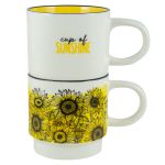 Cup Of Sunshine Stackable Two Piece Ceramic Mug Set - Image 6