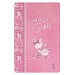 NLT Pink Deer Flexcover Faux Leather Baby Bible for Girls - Image 8