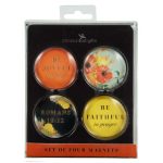 Be Joyful In Hope, Be Faithful In Prayer Glass Magnetic Set Of 4 - Romans 12:12 - Image 6