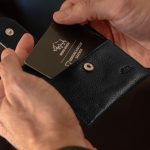 Genuine African Leather Gloss Black Wallet With Clip Closure - Image 16