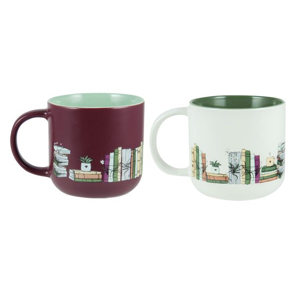 I Love Books Two Piece Ceramic Mug Set - Image 6
