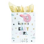 Blessings For A Baby Girl Medium Gift Bag With Gift Tag - Image 7