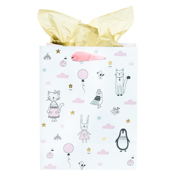 Blessings For A Baby Girl Medium Gift Bag With Gift Tag - Image 8