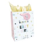 Blessings For A Baby Girl Medium Gift Bag With Gift Tag - Image 9