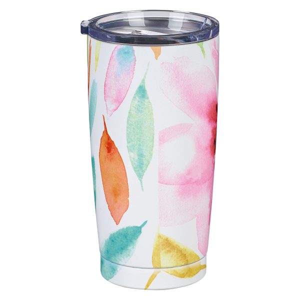 Shine Your Light Pink Daisies Stainless Steel Mug - Image 12
