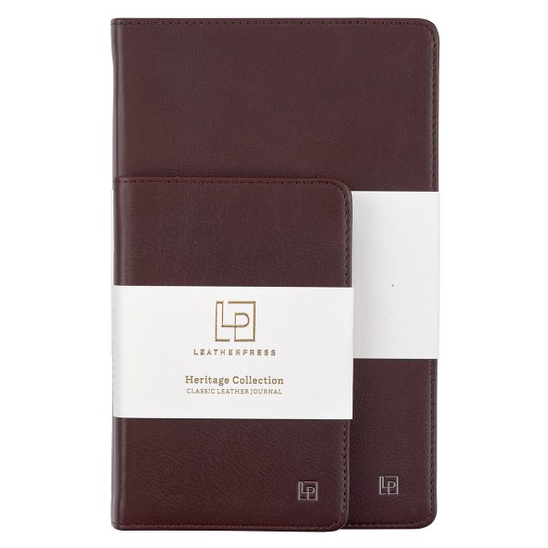 Leatherpress Cacao Brown Large Genuine African Leather Journal - Image 18
