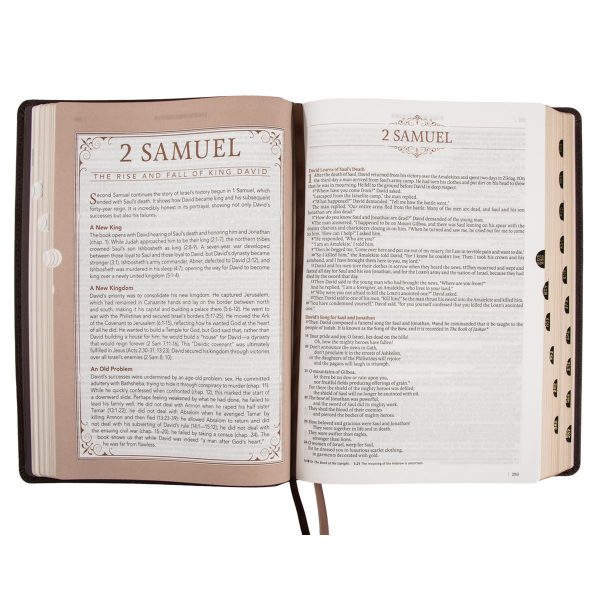 NLT Dark Brown Faux Leather Thumb Indexed Spiritual Growth Bible - Image 20