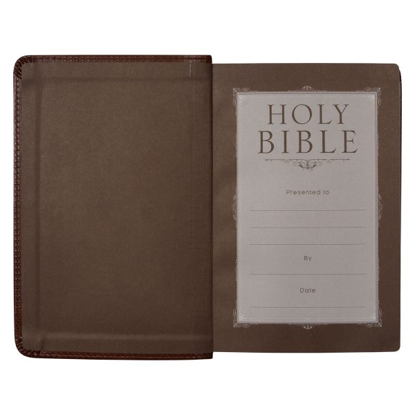 NLT Brown Faux Leather Flexcover Compact Bible - Image 19