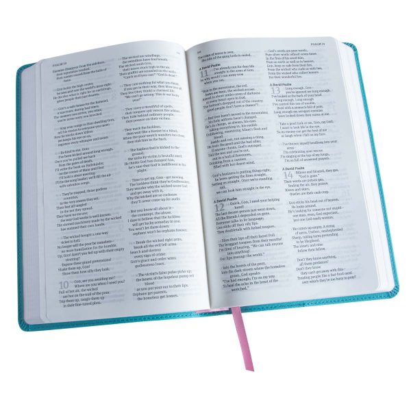The Message Deluxe Gift Bible, Hosanna Teal (Imitation Leather) - Image 12