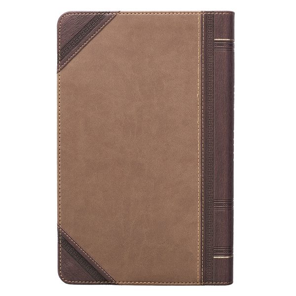 KJV Tan & Brown Faux Leather Standard Bible Giant Print Red Letter - Image 16