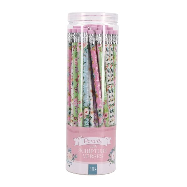 Floral Watercolor Tub of 50 Pencils - Image 10