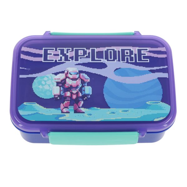 Explore Blue Plastic Lunch Box - Image 1