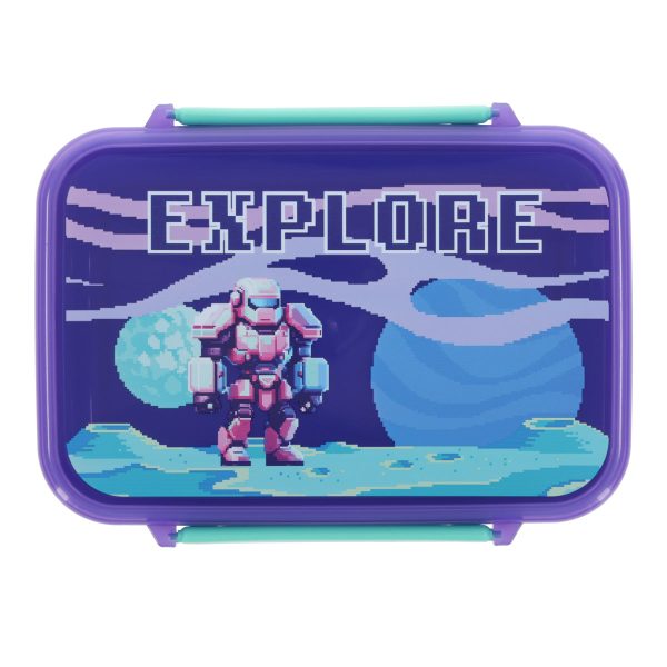 Explore Blue Plastic Lunch Box - Image 2