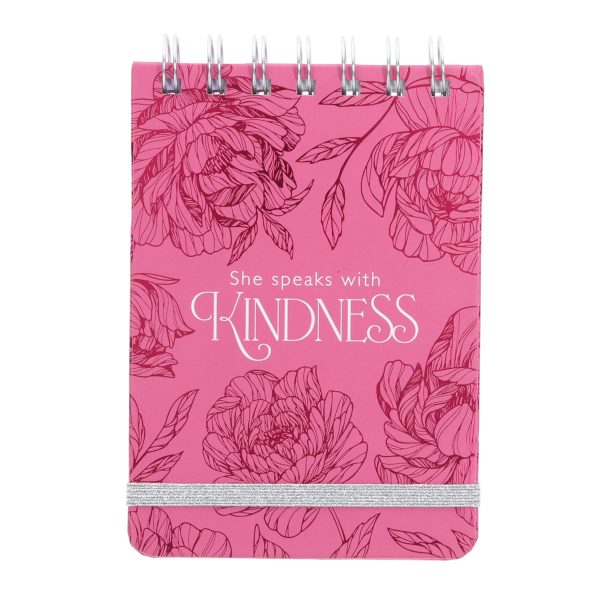 She Speaks with Kindness Wirebound Notepad - Image 1