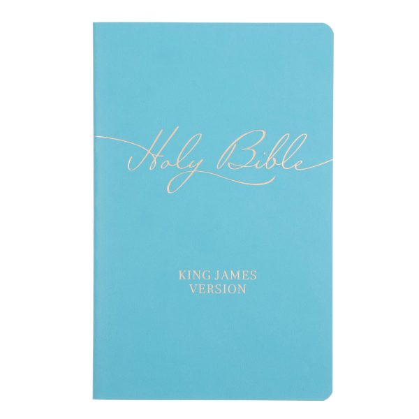 KJV Teal Faux Leather Flexcover Gift Edition Bible - Image 1
