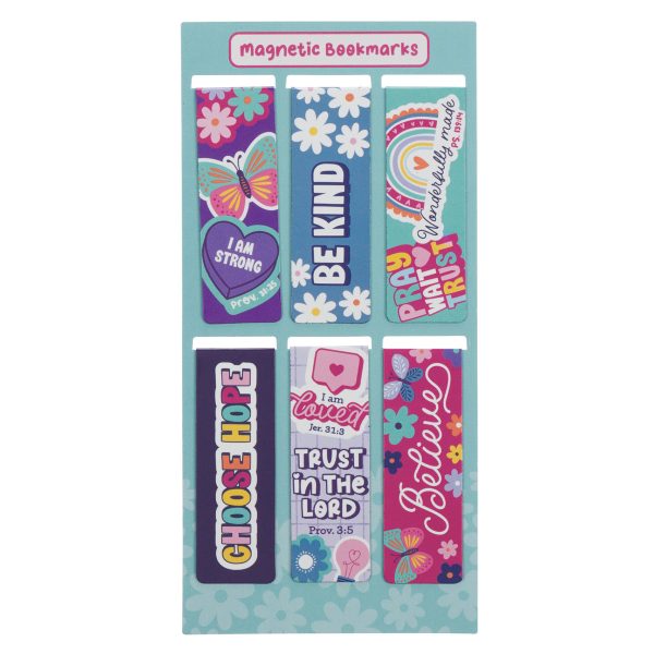 I Am Strong Six-Piece Magnetic Bookmark Set - Image 1
