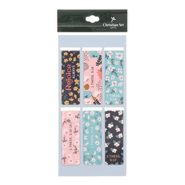 Be Joyful Always Six-Piece Magnetic Bookmark Set - Image 2