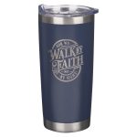 For We Walk By Faith Not By Sight Stainless Steel Travel Mug - Image 3