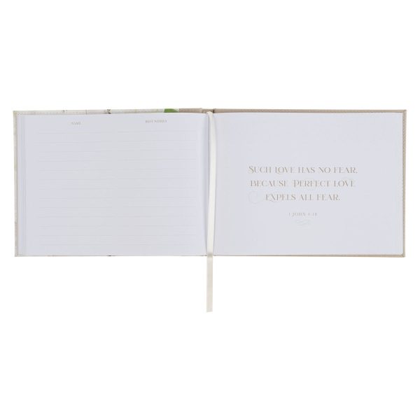 Love Floral Faux Leather Guest Book - Image 17